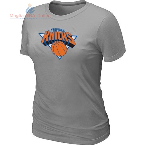 Acquista T-Shirt Donna New York Knicks Grigio