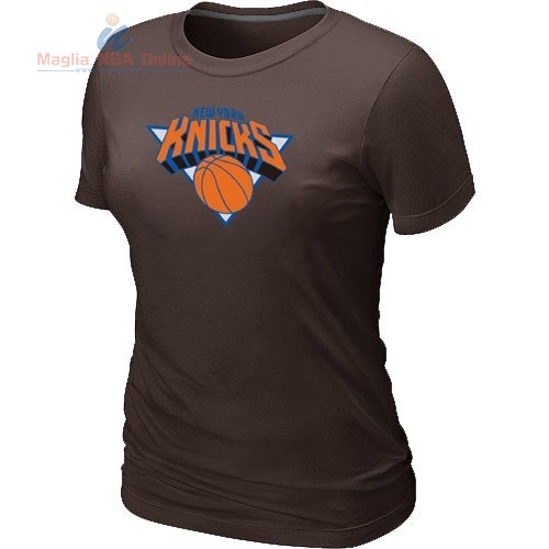 Acquista T-Shirt Donna New York Knicks Marrone