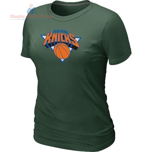 Acquista T-Shirt Donna New York Knicks Verde Chiaro