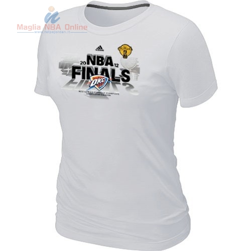 Acquista T-Shirt Donna Oklahoma City Thunder Bianco 1