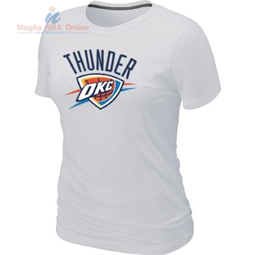 Acquista T-Shirt Donna Oklahoma City Thunder Bianco