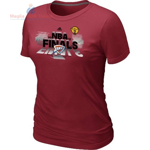 Acquista T-Shirt Donna Oklahoma City Thunder Borgogna 1