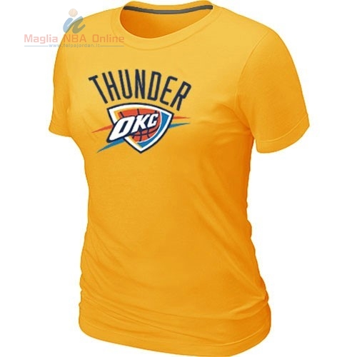 Acquista T-Shirt Donna Oklahoma City Thunder Giallo