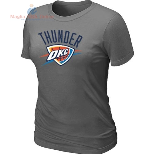 Acquista T-Shirt Donna Oklahoma City Thunder Grigio Ferro