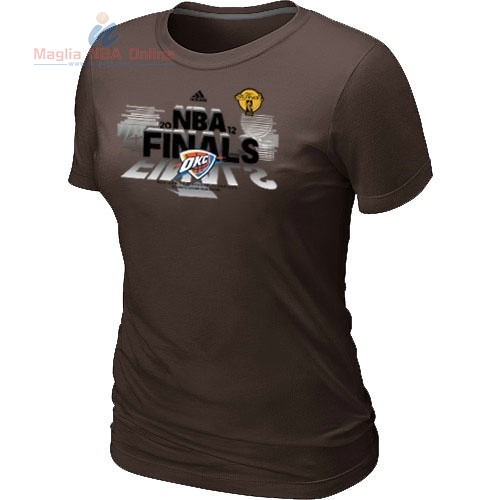 Acquista T-Shirt Donna Oklahoma City Thunder Marrone