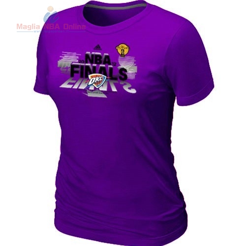 Acquista T-Shirt Donna Oklahoma City Thunder Porpora 1