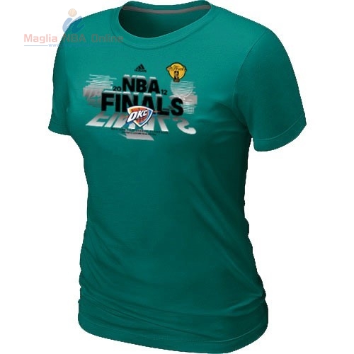 Acquista T-Shirt Donna Oklahoma City Thunder Verde Scuro 1