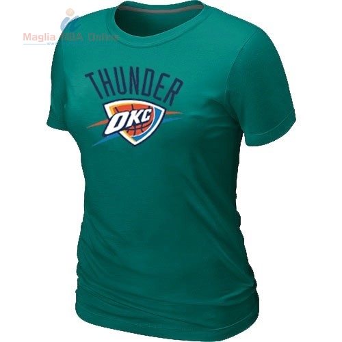 Acquista T-Shirt Donna Oklahoma City Thunder Verde Scuro