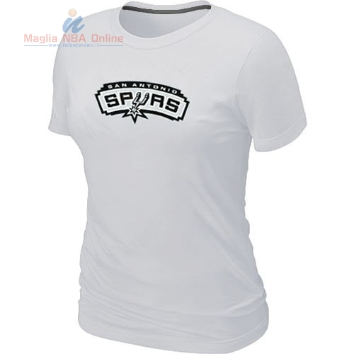 Acquista T-Shirt Donna San Antonio Spurs Bianco