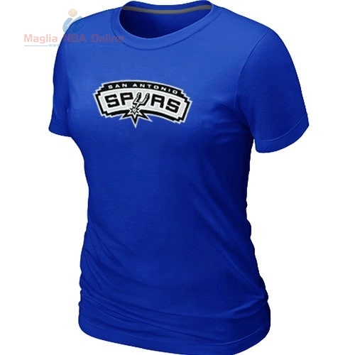 Acquista T-Shirt Donna San Antonio Spurs Blu Profundo