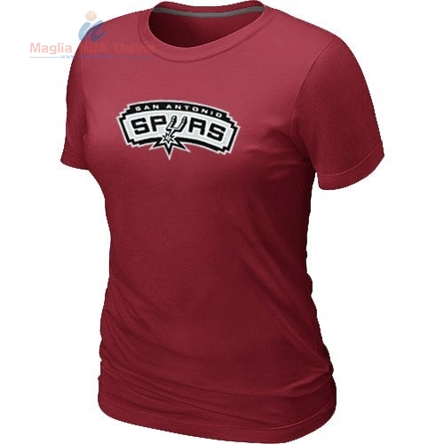 Acquista T-Shirt Donna San Antonio Spurs Borgogna