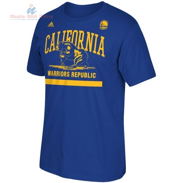 Acquista T-Shirt Golden State Warriors Blu