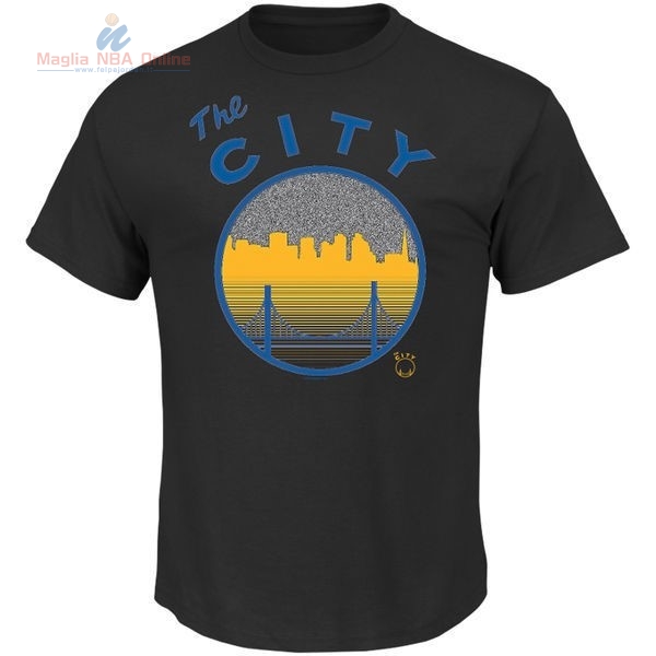 Acquista T-Shirt Golden State Warriors Nero 001