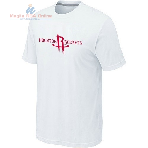 Acquista T-Shirt Houston Rockets Bianco 001