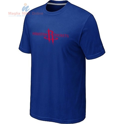 Acquista T-Shirt Houston Rockets Blu Profundo