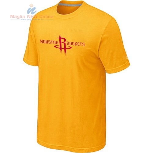 Acquista T-Shirt Houston Rockets Giallo