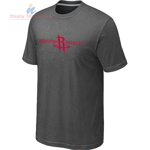 Acquista T-Shirt Houston Rockets Grigio Ferro