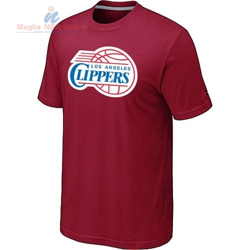 Acquista T-Shirt Los Angeles Clippers Borgogna