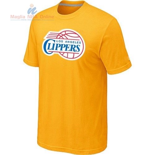Acquista T-Shirt Los Angeles Clippers Giallo