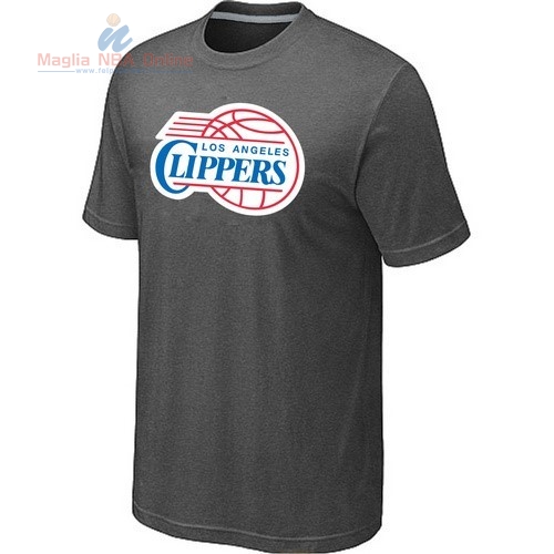Acquista T-Shirt Los Angeles Clippers Grigio Ferro