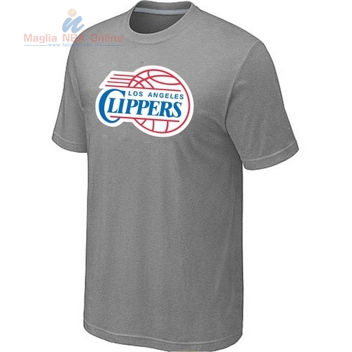 Acquista T-Shirt Los Angeles Clippers Grigio