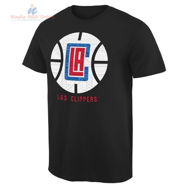 Acquista T-Shirt Los Angeles Clippers Nero