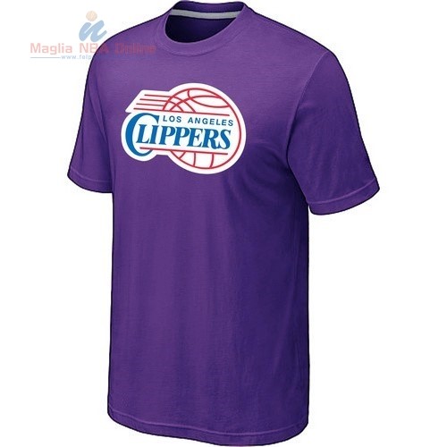 Acquista T-Shirt Los Angeles Clippers Porpora