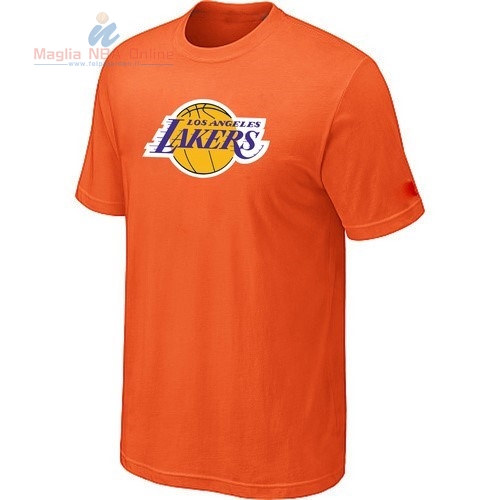Acquista T-Shirt Los Angeles Lakers Arancia