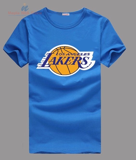 Acquista T-Shirt Los Angeles Lakers Blu 003