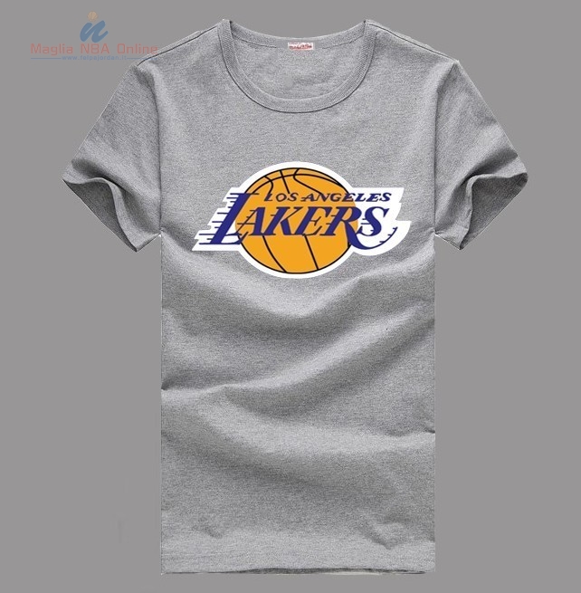 Acquista T-Shirt Los Angeles Lakers Grigio 003