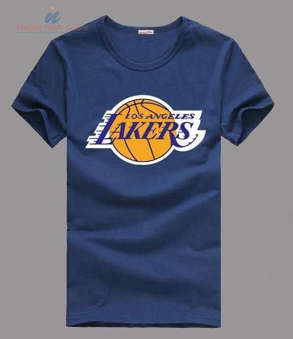 Acquista T-Shirt Los Angeles Lakers Inchiostro Blu 003