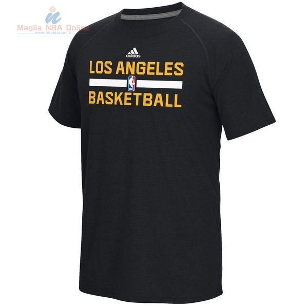Acquista T-Shirt Los Angeles Lakers Nero 2017 001