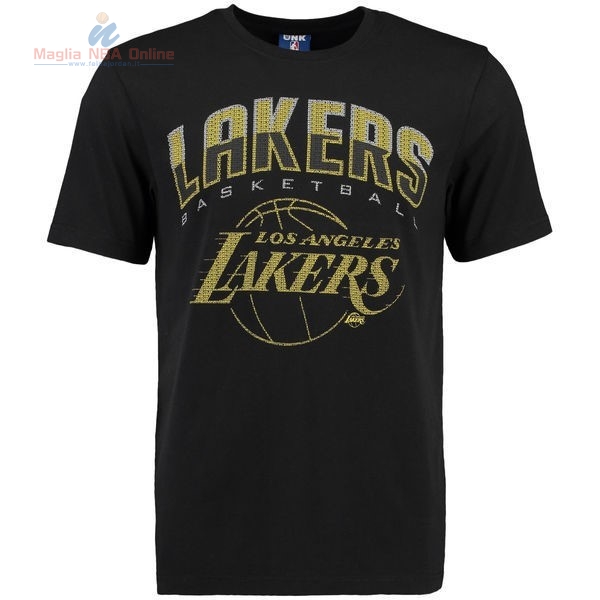 Acquista T-Shirt Los Angeles Lakers Nero 2017 002