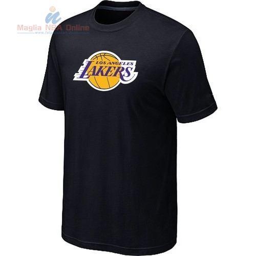 Acquista T-Shirt Los Angeles Lakers Nero 2017