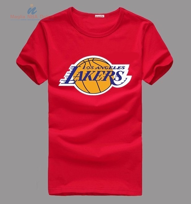 Acquista T-Shirt Los Angeles Lakers Rosso