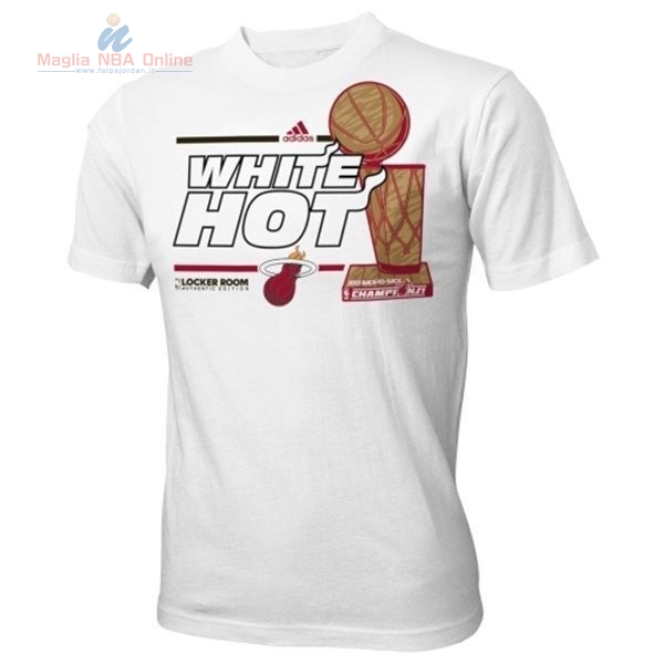 Acquista T-Shirt Miami Heat Bianco 002