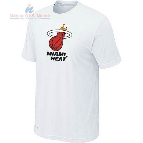 Acquista T-Shirt Miami Heat Bianco 004