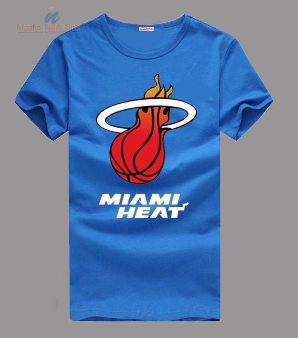 Acquista T-Shirt Miami Heat Blu 001
