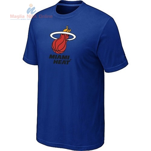 Acquista T-Shirt Miami Heat Blu Profundo