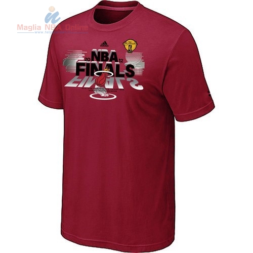Acquista T-Shirt Miami Heat Borgogna 001