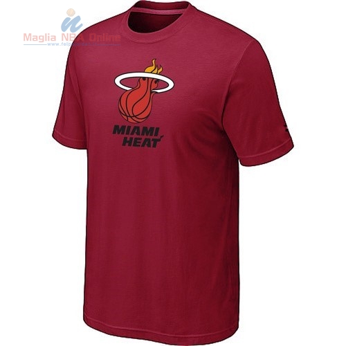 Acquista T-Shirt Miami Heat Borgogna