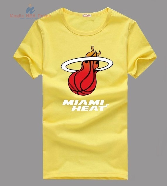 Acquista T-Shirt Miami Heat Giallo 001