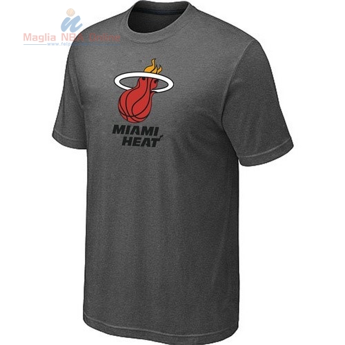 Acquista T-Shirt Miami Heat Grigio Ferro