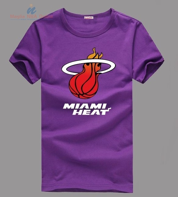Acquista T-Shirt Miami Heat Porpora 002