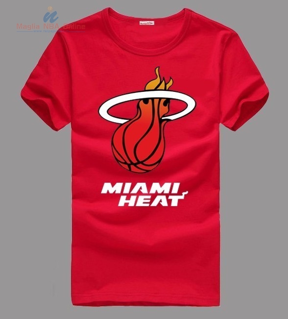 Acquista T-Shirt Miami Heat Rosso 001