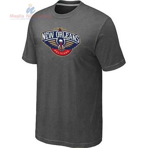 Acquista T-Shirt New Orleans Pelicans Grigio Ferro