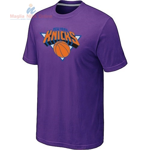 Acquista T-Shirt New York Knicks Porpora