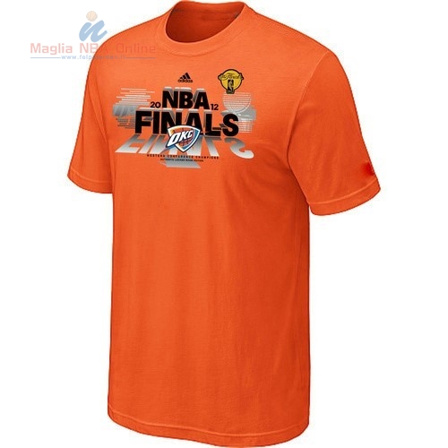 Acquista T-Shirt Oklahoma City Thunder Arancia 001