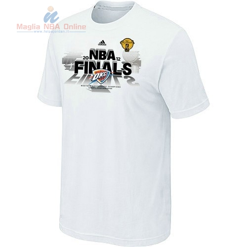 Acquista T-Shirt Oklahoma City Thunder Bianco 001
