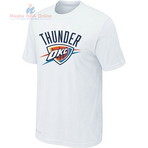 Acquista T-Shirt Oklahoma City Thunder Bianco